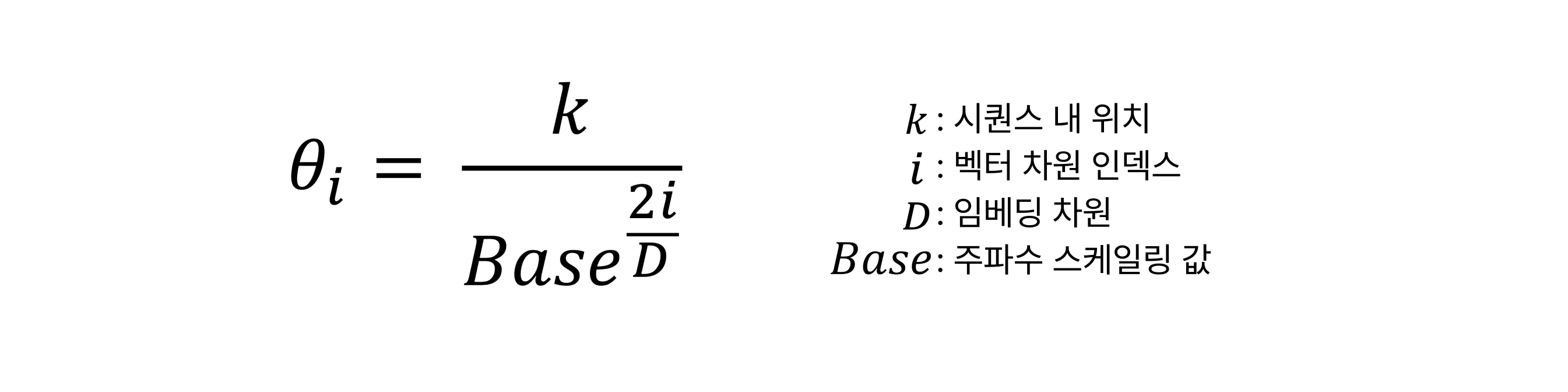 일반화된 RoPE 각 결정 공식 출처: ⓒ deep daiv.