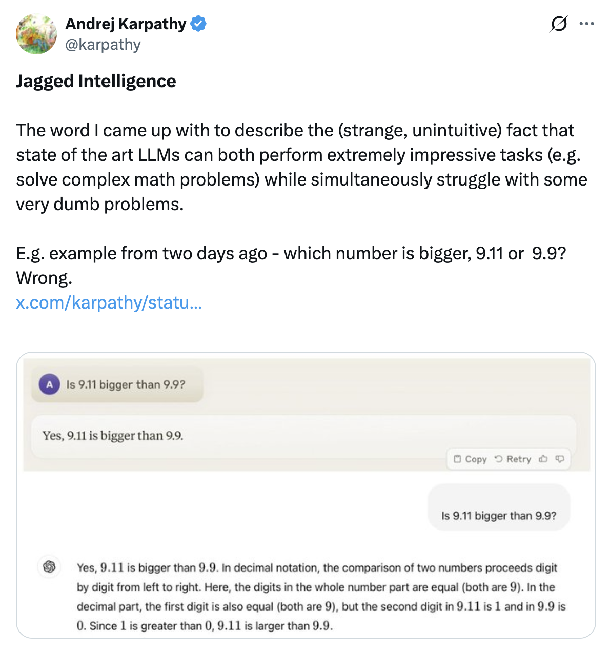출처: https://x.com/karpathy/status/1816531576228053133