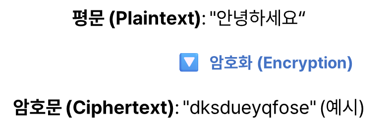 평문과 암호문의 관계 출처: ⓒ deep daiv.